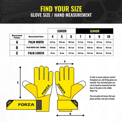 goalie glove size by age.